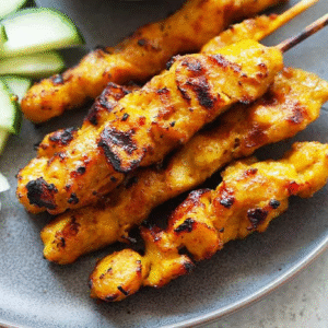 Satay Chicken Skewers (4pcs)